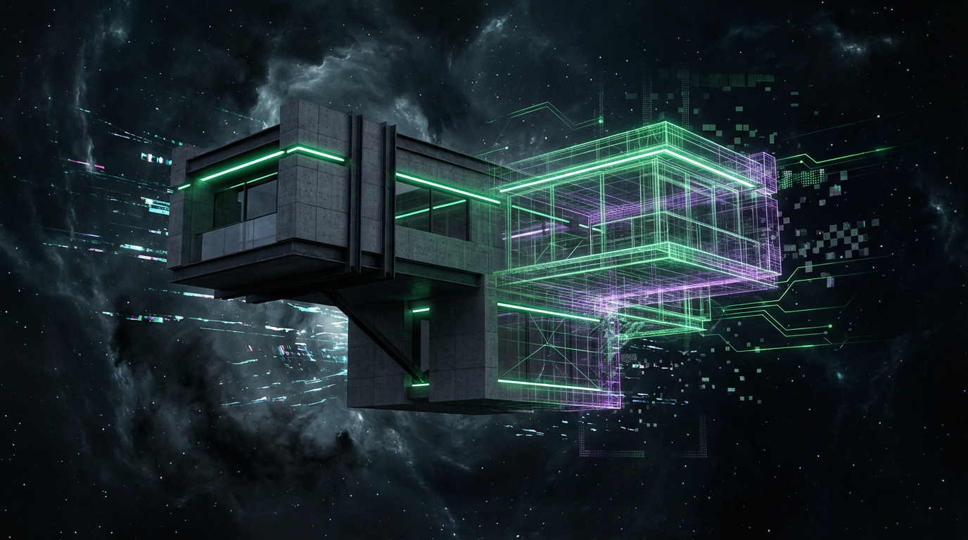 Minimalistisches Void-Haus